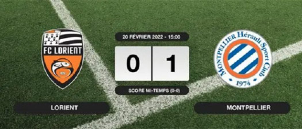 Ligue 1 : Lorient frustré perd à domicile face à Montpellier 0 - 1