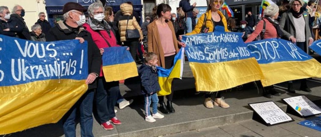 Lorient : 250 personnes pour soutenir les Ukrainiens